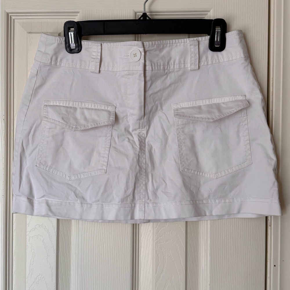 Trina Turk Cream Mini Skirt